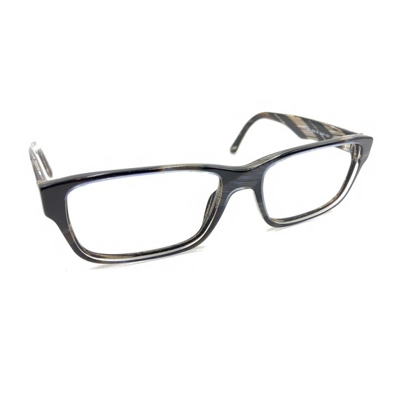 Prada VPR 16M EAR-1O1 Blue Brown Horn Eyeglasses Frames 55-16 140 Italy Designer - Picture 1 of 12